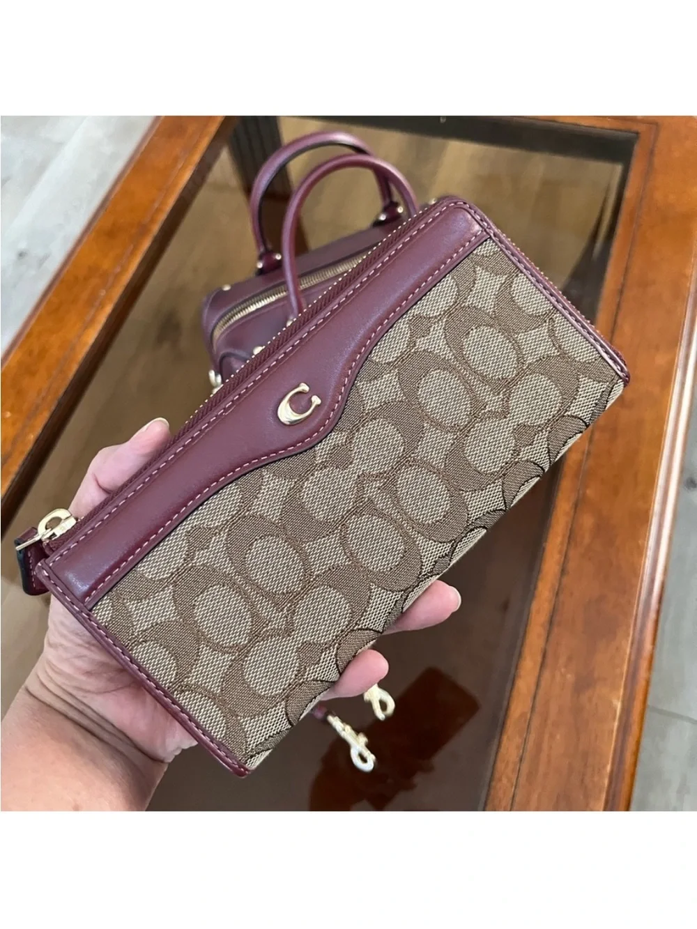 Coach Ivie Mini Bennett and Matching Wallet Limited Edition